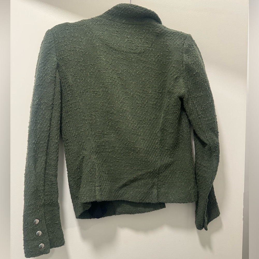 Iro Tweed Jacket Hunter Green Size S (FR36) - Picture 4 of 5